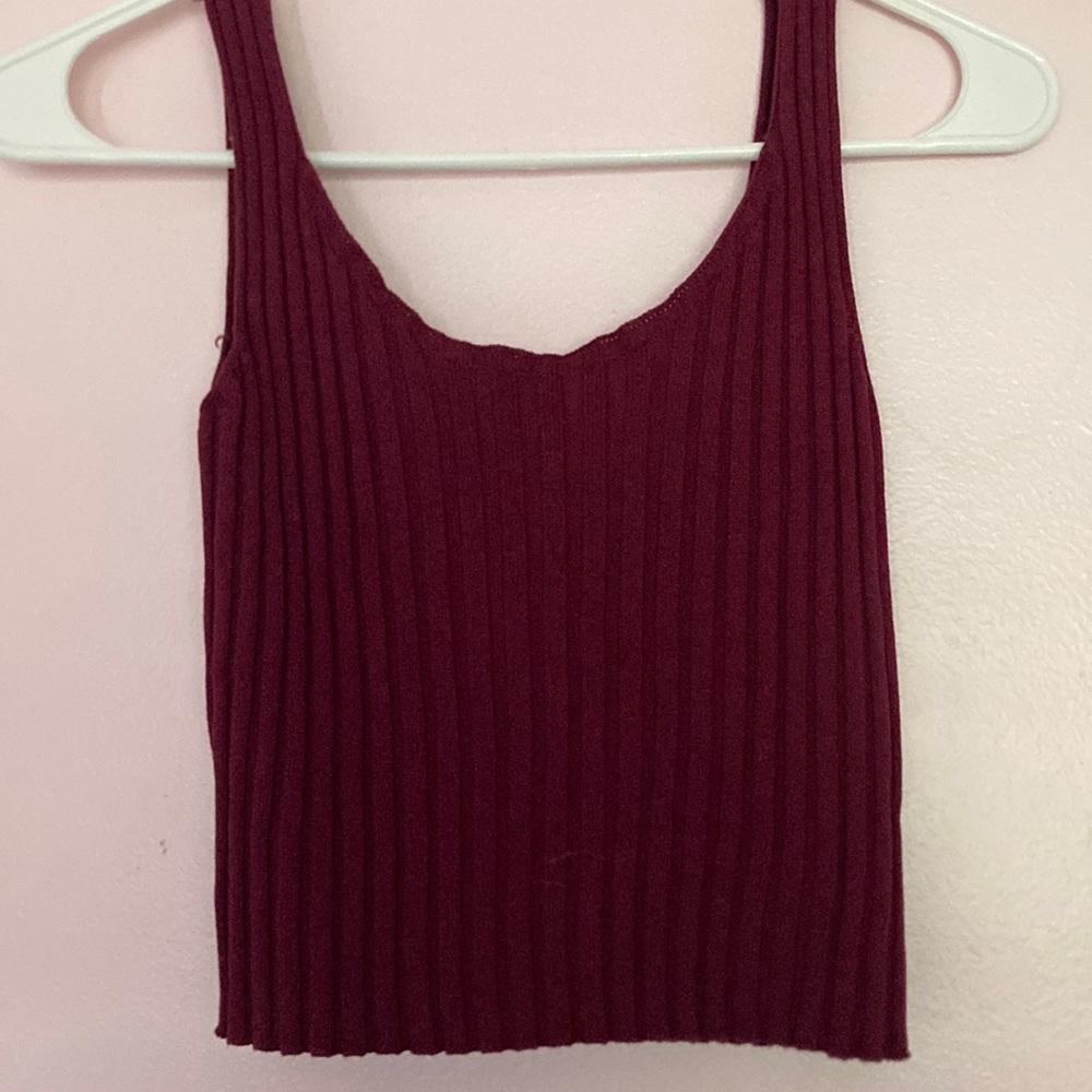 Cute red crop top